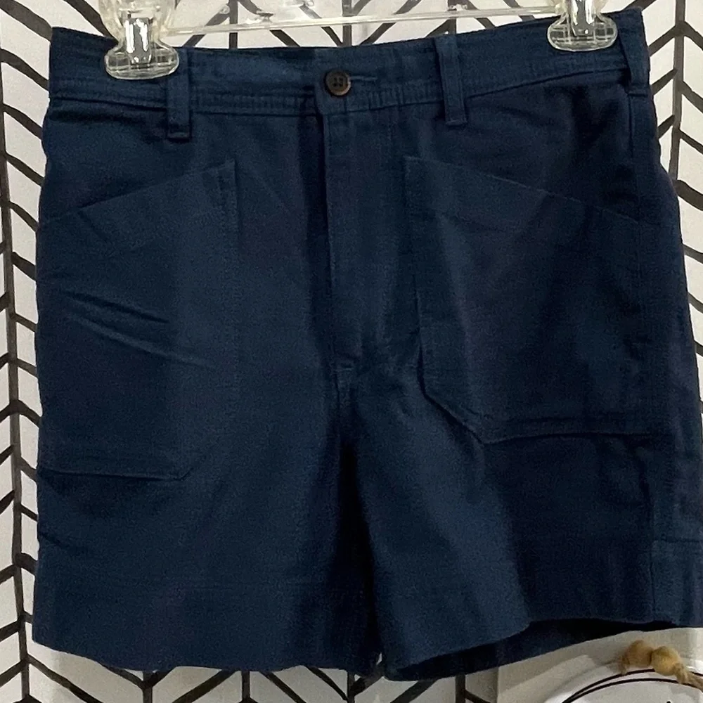 NWT Patagonia 100% Organic Cotton Slub Shorts, 5 inch in Stone Blue, Size 6 - Picture 6 of 13